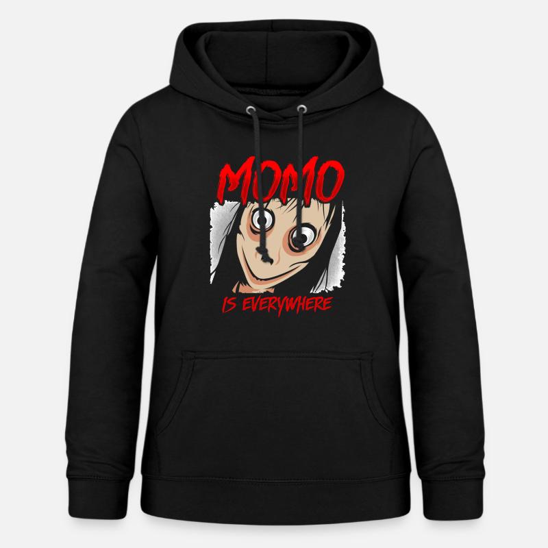 Momo rædsel - Dame hoodie - sort