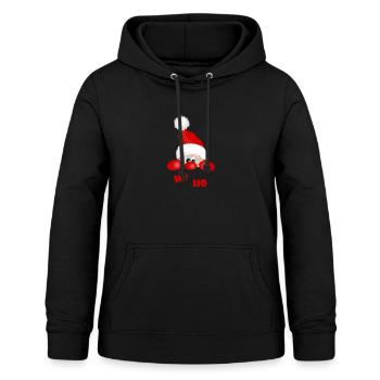 Merry Christmas Weihnachten ho ho Weihnachtsmann - Frauen Hoodie - Schwarz - Vorne - AI Model Female 172 light (172cm)