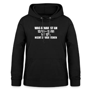 HAIRDRESSER Barber: What exactly is so difficult - Women's Hoodie - black - Front - AI Model Female 172 light (172cm)