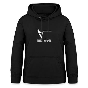 Ente Wurzel lustig n-te Wurzel Geschenk - Frauen Hoodie - Schwarz - Vorne - AI Model Female 172 light (172cm)