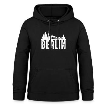 Berlin - Frauen Hoodie - Schwarz - Vorne - AI Model Female 172 light (172cm)