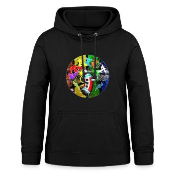 Grafitti - Graffitti - Frauen Hoodie - Schwarz - Vorne - AI Model Female 172 light (172cm)