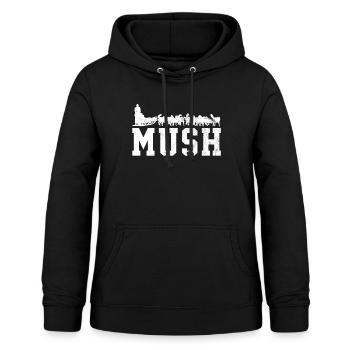 Schlitten Schlittenhunde - Frauen Hoodie - Schwarz - Vorne - AI Model Female 172 light (172cm)