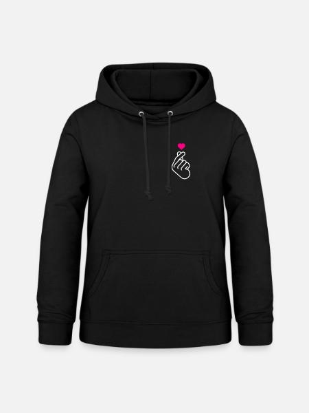 K-Pop - Frauen Hoodie - Schwarz