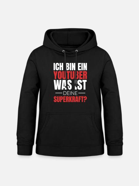 Youtuber Youtube Geschenkidee Vloger - Frauen Hoodie - Schwarz