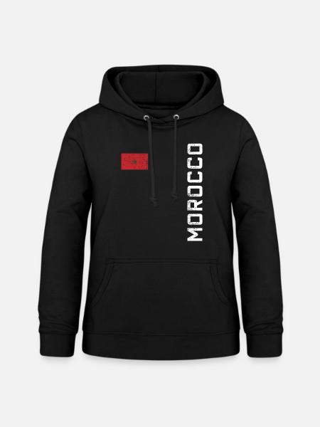 Marokko Marokko - Frauen Hoodie - Schwarz