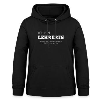 Lehrerin Abschied Geschenk lustiger Spruch Schule - Frauen Hoodie - Schwarz - Vorne - AI Model Female 172 light (172cm)