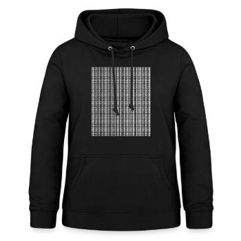 La techno ça doit faire du bruit! - Sweat à capuche Femme - noir - Devant - AI Model Female 172 light (172cm)