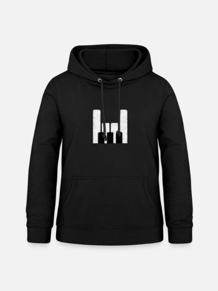 Piano Rock - Frauen Hoodie - Schwarz