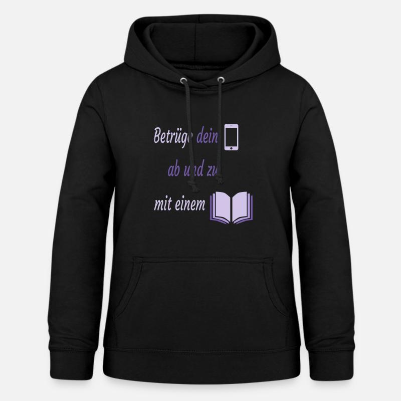 Trichez votre support de lecture d'annuaire - Sweat à capuche Femme - noir