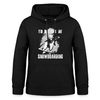 Sci Snowboard Snowboard Snowboard - Felpa con cappuccio da donna - nero - Fronte - AI Model Female 172 light (172cm)