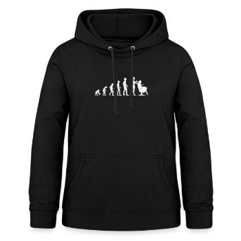Friseur - Frauen Hoodie - Schwarz - Vorne - AI Model Female 172 light (172cm)