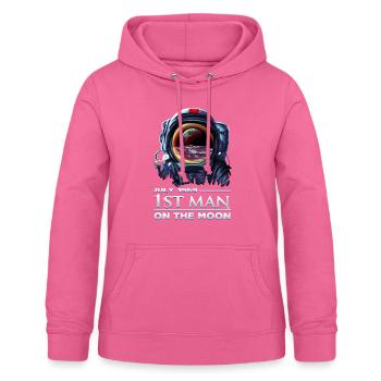 Astronaut 1969 First Man on the Moon - DK Studio - Women's Hoodie - pink - Front - AI Model Female 172 light (172cm)