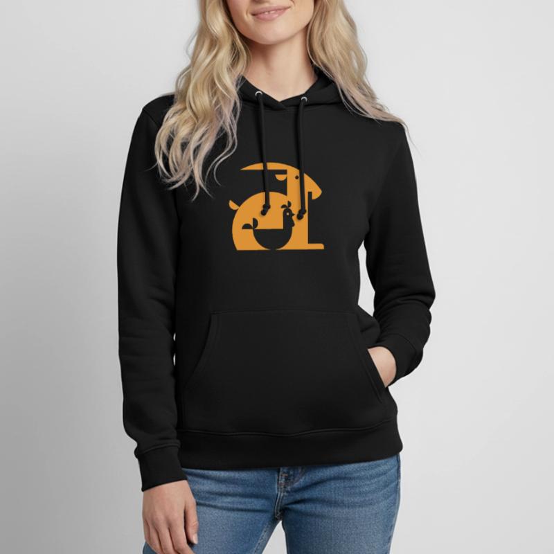 Ziege oder Hahn Illusion Optik Täuschung Geschenk Frauen Hoodie