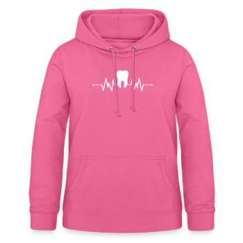 Dentiste hygiéniste dentaire - Sweat à capuche Femme - rose - Devant - AI Model Female 172 light (172cm)