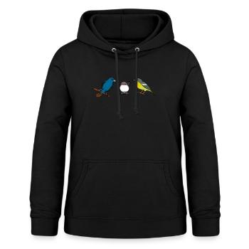 Vogel Natur Tiere Liebe Wellensittich Geschenk - Frauen Hoodie - Schwarz - Vorne - AI Model Female 172 light (172cm)
