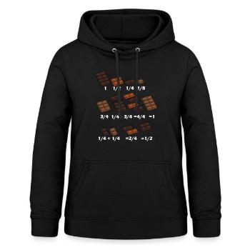 Math Chocolate Math Mathematician Teacher - Sweat à capuche Femme - noir - Devant - AI Model Female 172 light (172cm)