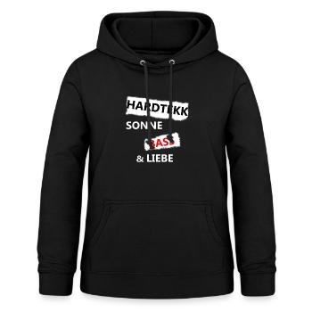 Hardtekk Tekk Techno Rave BPM Geburtstag Geschenk - Frauen Hoodie - Schwarz - Vorne - AI Model Female 172 light (172cm)