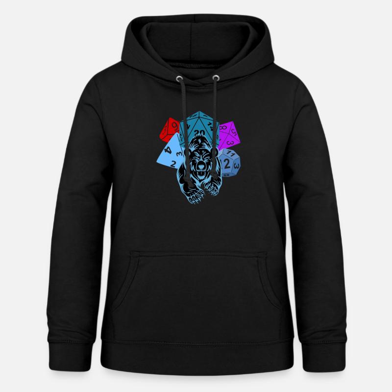 RPG Tärna Björn strid Penna och papper - Luvtröja dam - svart