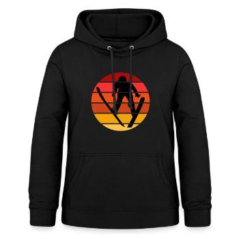 Skispringer Sport Geschenk T-Shirt - Frauen Hoodie - Schwarz - Vorne - AI Model Female 172 light (172cm)