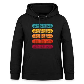 BIKE - Frauen Hoodie - Schwarz - Vorne - AI Model Female 172 light (172cm)