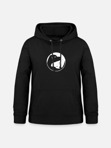 Hundeliebe - Frauen Hoodie - Schwarz
