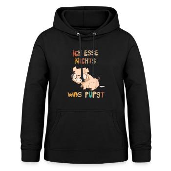 Végétarien Végétalien Je ne mange rien de végétalien - Sweat à capuche Femme - noir - Devant - AI Model Female 172 light (172cm)
