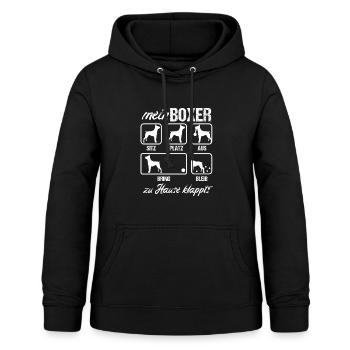 Boxer Hund Hundehalter Hundefreund Hunde Geschenk - Frauen Hoodie - Schwarz - Vorne - AI Model Female 172 light (172cm)