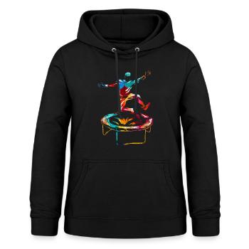 Trampoline - Sweat à capuche Femme - noir - Devant - AI Model Female 172 light (172cm)