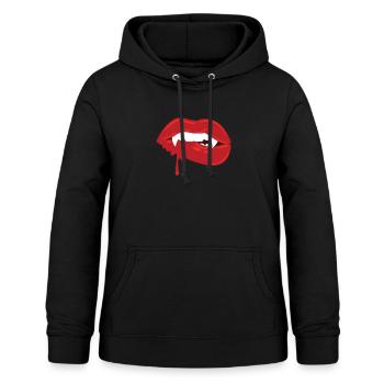 Halloween-Entwurf für Lippenliebhaber - Frauen Hoodie - Schwarz - Vorne - AI Model Female 172 light (172cm)