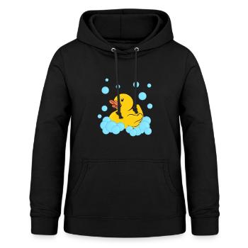 Badeente Gummiente - Frauen Hoodie - Schwarz - Vorne - AI Model Female 172 light (172cm)