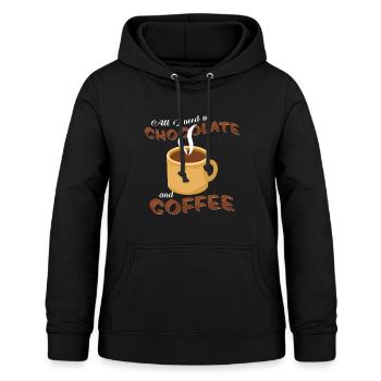 Heiße Schokolade - Frauen Hoodie - Schwarz - Vorne - AI Model Female 172 light (172cm)