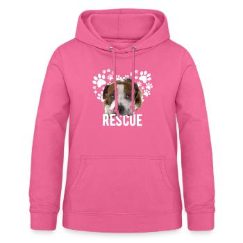Mignon Pitbull Chien de sauvetage - Sweat à capuche Femme - rose - Devant - AI Model Female 172 light (172cm)
