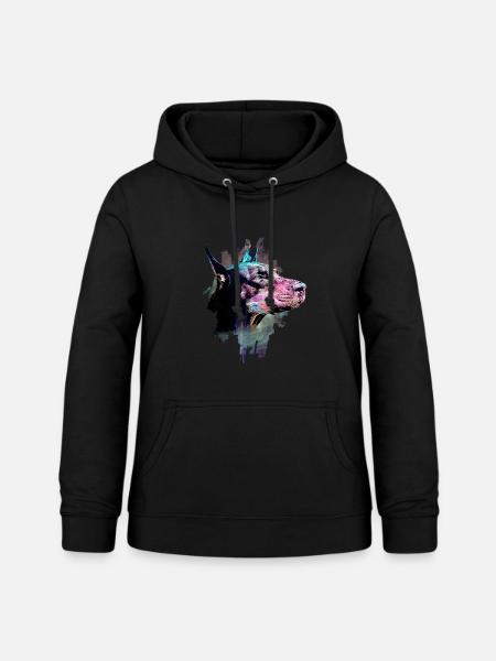 Dobermann - Frauen Hoodie - Schwarz