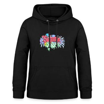 Sommer Splash - Frauen Hoodie - Schwarz - Vorne - AI Model Female 172 light (172cm)