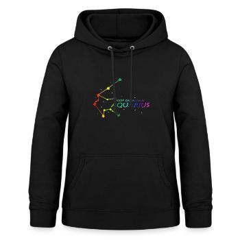 Wassermann Sternbild - Frauen Hoodie - Schwarz - Vorne - AI Model Female 172 light (172cm)