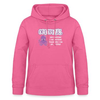Les poulpes sont géniales Octopus de Kraid du Calmar Kraken - Sweat à capuche Femme - rose - Devant - AI Model Female 172 light (172cm)