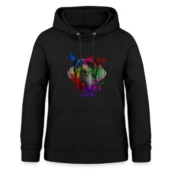 Great Dane Dog - Women's Hoodie - black - Front - AI Model Female 172 light (172cm)