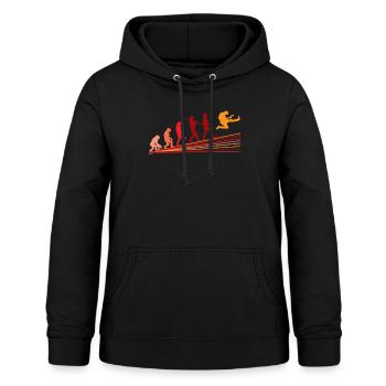 Guitar Evolution Music Guitar Player - Women's Hoodie - black - Front - AI Model Female 172 light (172cm)