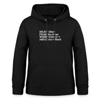 Programmierer - Frauen Hoodie - Schwarz - Vorne - AI Model Female 172 light (172cm)