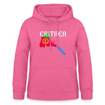 Eritrea Map Habesha Flag Gift Idea - Frauen Hoodie - Pink - Vorne - AI Model Female 172 light (172cm)