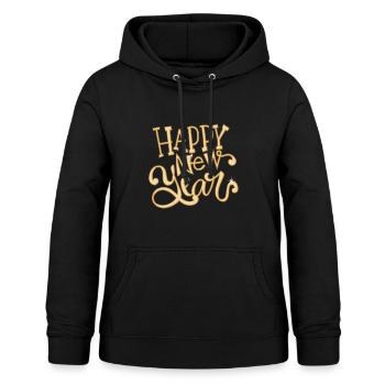Happy New Year - Frauen Hoodie - Schwarz - Vorne - AI Model Female 172 light (172cm)