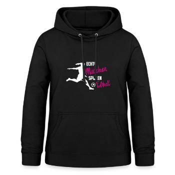 Mädchen Fußball Geschenk Frauenfußball Tochter - Frauen Hoodie - Schwarz - Vorne - AI Model Female 172 light (172cm)