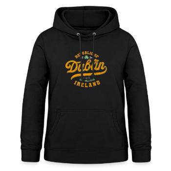Dublin - Frauen Hoodie - Schwarz - Vorne - AI Model Female 172 light (172cm)