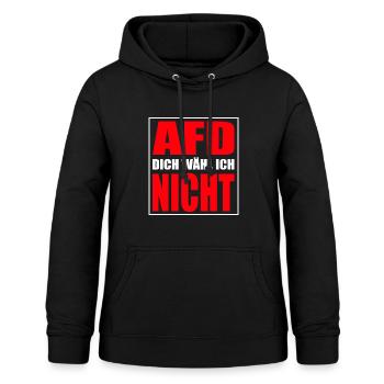 AFD waehle ich nicht - Frauen Hoodie - Schwarz - Vorne - AI Model Female 172 light (172cm)