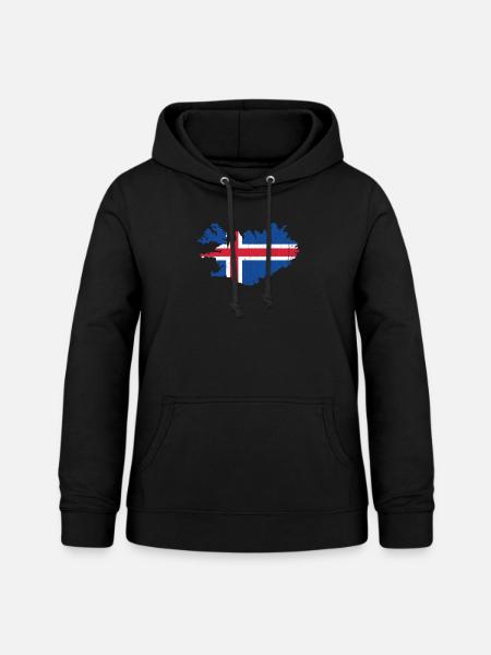 Island - Frauen Hoodie - Schwarz