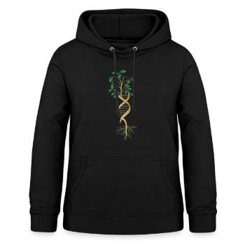 ADN Arbre Vie Terre Génétique Biologie Science - Sweat à capuche Femme - noir - Devant - AI Model Female 172 light (172cm)