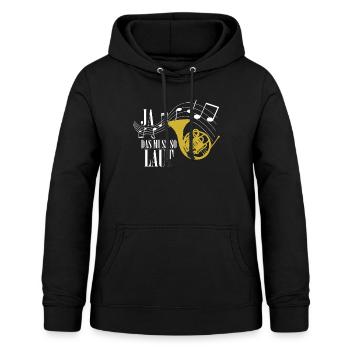 Ja Das Muss So Laut Tenro Horn T-Shirt Geschenk - Frauen Hoodie - Schwarz - Vorne - AI Model Female 172 light (172cm)