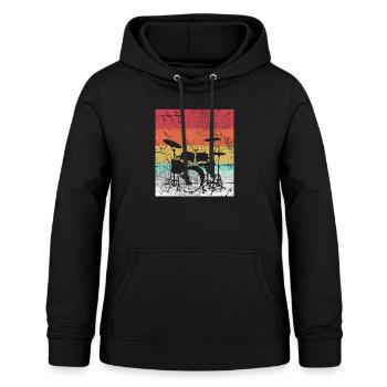 Drums - Women's Hoodie - black - Front - AI Model Female 172 light (172cm)