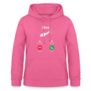 diving - Women's Hoodie - pink - Front - AI Model Female 172 light (172cm)